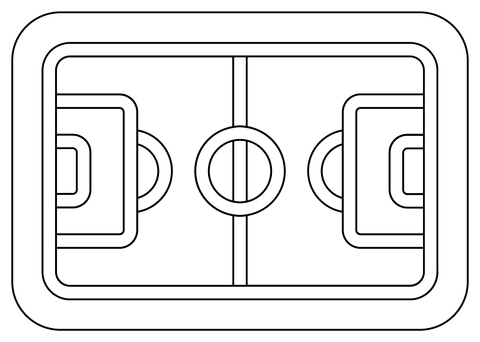 Football Field Coloring Page